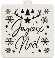 Scrapbooking - Szablon plastikowy, Joyeux Noel - miniaturka - grafika 1