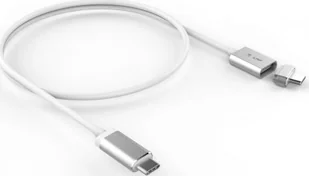 Kabel USB LMP USB-C - USB-C 1.8 m Biały Magnetic Safety cable 1.8 m Silver - Kable USB - miniaturka - grafika 1