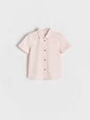 Bluzki dla niemowląt - Reserved - Bawełniana koszula - koralowy - miniaturka - grafika 1