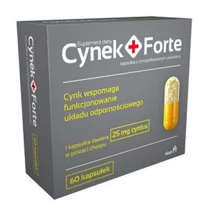 LEK-AM Cynek + Forte 25 mg x 60 kaps - Przeziębienie i grypa - miniaturka - grafika 1