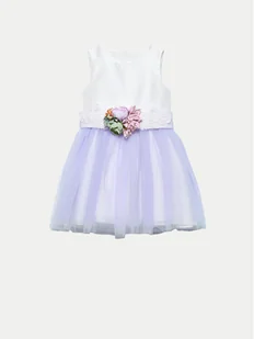 Abel & Lula Sukienka elegancka 5052 Fioletowy Regular Fit - Sukienki i spódniczki dla dziewczynek - miniaturka - grafika 1