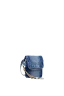 Portfele - Desigual MONE_Half Log, Bi-Fold Wallet Women's, 21,5, Niebieski, 21.5 - miniaturka - grafika 1