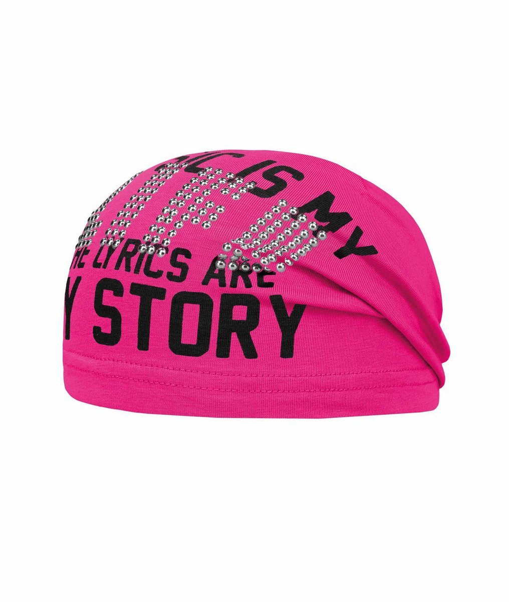 Czapka dziewczęca, różowa, Music is my life, Döll