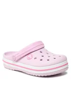 Buty dla dziewczynek - Crocs Klapki Crocband Clog K 207006 Różowy - miniaturka - grafika 1