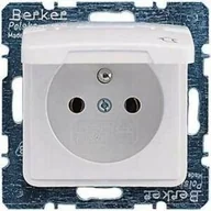 Gniazdka elektryczne - Gniazdo poj. z pokrywą b/u biały/-Plus - produkt wycofany 53610689 HAGER - miniaturka - grafika 1