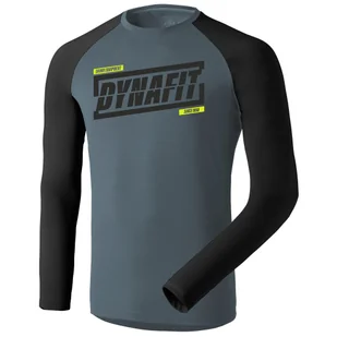 Koszulka męska Dynafit 24/7 M L/S Tee Rozmiar: L / Kolor: czarny/szary - Koszulki sportowe męskie - miniaturka - grafika 1