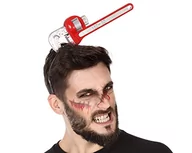 Ozdoby do włosów - Atosa 57516 opaska na włosy z kluczem, czerwona, 28 cm - miniaturka - grafika 1