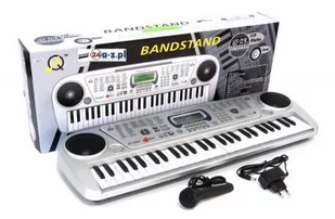MQ Organy/Keyboard Elektroniczny + Mikrofon + Ekran LCD + Zasilacz 230V - Instrumenty muzyczne dla dzieci - miniaturka - grafika 1
