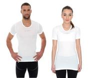 Koszulki rowerowe - Brubeck Koszulka z krótkim rękawem Base Layer biały / Rozmiar: XL - miniaturka - grafika 1