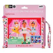 Puzzle - Petit Collage Puzzle Dwustronne Ballerina 100 el. - miniaturka - grafika 1