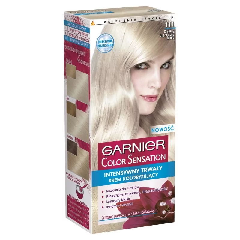 Garnier Garnier Color Sensation farba do włosów 111 srebrny superjasny blond 1szt