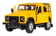 Zabawki zdalnie sterowane - Land Rover Defender żółty RASTAR model 1:14 Zdalnie sterowanie auto + Pilot 2,4 GHz + Ręcznie otwierane drzwi - miniaturka - grafika 1