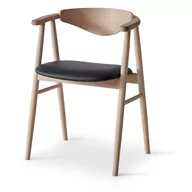 Krzesła - Czarno-naturalne skórzane krzesło Traditional  – Hammel Furniture - miniaturka - grafika 1