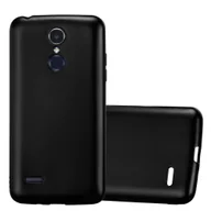 Etui i futerały do telefonów - Pokrowiec Do LG K8 2017 w METALLIC CZARNY Etui TPU Silikon Obudowa Ochronny Case Cover Cadorabo - miniaturka - grafika 1