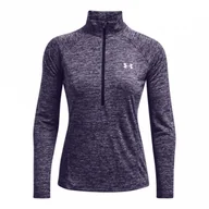 Bluzy sportowe damskie - Damska bluza treningowa UNDER ARMOUR Tech 1/2 Zip - Twist - miniaturka - grafika 1