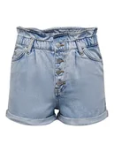 Spodenki damskie - shorts e bermuda donna only 15200196 cuba light blue denim - ONLY - miniaturka - grafika 1
