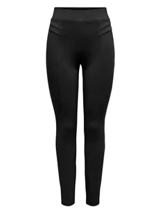 ONLY Legginsy "Nori" w kolorze czarnym - Legginsy - miniaturka - grafika 1