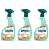 Środki do kuchni i łazienki - Sanytol Spray do kuchni o zapachu cytrusów czyści odtłuszcza i dezynfekuje Zestaw 3 x 500 ml - miniaturka - grafika 1