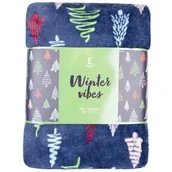 Koce - Koc Winter Vibes 150X200 Cm Granatowy - miniaturka - grafika 1