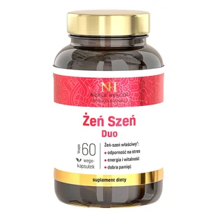 Noble Health Żeń-szeń Duo, 60 kapsułek wege - Witaminy i minerały - miniaturka - grafika 1