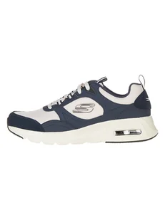 Skechers Skórzane sneakersy "Air Court Yatton" w kolorze granatowo-białym - Trampki męskie - miniaturka - grafika 1