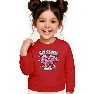 BLUZA DZIECIĘCA 67 SIX SEVEN VIRAL 122-128 DLA CHŁOPCA DZIEWCZYNKI - Bluzy dla dziewczynek BLUZA DZIECIĘCA 67 SIX SEVEN VIRAL 122-128 DLA CHŁOPCA DZIEWCZYNKI - Bluzy dla dziewczynek - miniaturka - grafika 1