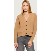 Swetry damskie - POLO RALPH LAUREN Wełniany kardigan | Loose fit | z dodatkiem kaszmiru - miniaturka - grafika 1