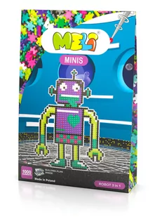 Klocki Meli Minis Robot 3In1 Thematic Wafle Puzzle Mozaika 1000 El - Roboty dla dzieci - miniaturka - grafika 1