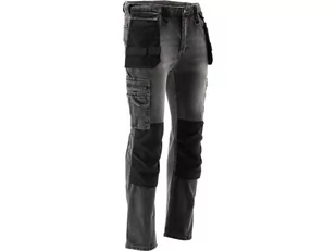 SPODNIE ROBOCZE MONTERSKIE STRETCH JEANS STEEL GREY ROZM. L/XL - Odzież robocza - miniaturka - grafika 3