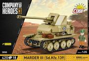 Klocki - Klocki plastikowe COBI Company of Heroes 3 Marder III Sd.Kfz.139 COBI-3050 - miniaturka - grafika 1