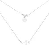 Biżuteria religijna - Srebrny naszyjnik z malutkim krzyżykiem - miniaturka - grafika 1