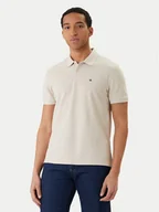 Koszulki męskie - Calvin Klein Jeans Polo LV040EM269 Beżowy Regular Fit - miniaturka - grafika 1