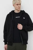 Bluzy męskie - Dickies bluza SUMMERDALE ZIP THROUGH męska kolor czarny z kapturem gładka DK0A4YQA - miniaturka - grafika 1
