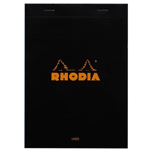 Blok Rhodia N°16 A5 14,8x21 cm, linie, czarny - Notesy i bloczki - miniaturka - grafika 1