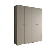 Szafy - Szafa ubraniowa garderoba z półkami INOVA 2 2SZ kaszmir+czarny - miniaturka - grafika 1