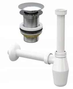 Korek Klik Klak + Syfon Do Umywalki Bez Przelewu - Korki do umywalek - miniaturka - grafika 1