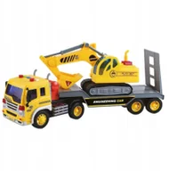 Samochody i pojazdy dla dzieci - CIĘŻARÓWKA AUTO POJAZD KOPARKA NA LAWECIE - miniaturka - grafika 1