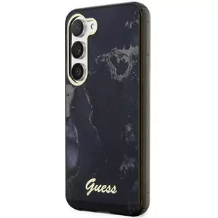 Etui Guess GUHCS23SHTMRSK do Samsung Galaxy S23 S911 czarny/black hardcase Golden Marble Collection - Etui i futerały do telefonów - miniaturka - grafika 2