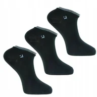 Skarpetki męskie - SKARPETKI MĘSKIE STOPKI bawełniane CZARNE 3-PAK 39-42 - miniaturka - grafika 1