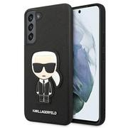 Etui i futerały do telefonów - Karl Lagerfeld Etui HC Saffiano Ikonik Patch Galaxy S22 Plus, czarne KLHCS22MOKPK - miniaturka - grafika 1