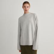Swetry damskie - Reserved - Sweter oversize - Jasny szary - miniaturka - grafika 1