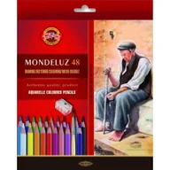 Kredki, ołówki, pastele i pisaki - KOH-I-NOOR Kredki Mondeluz 48 kolorów + pędzel - Koh-I-Noor - miniaturka - grafika 1