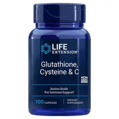 Suplementy naturalne - Life Extension L-Glutation + L-Cysteina + Witamina C (100 kaps.) - miniaturka - grafika 1