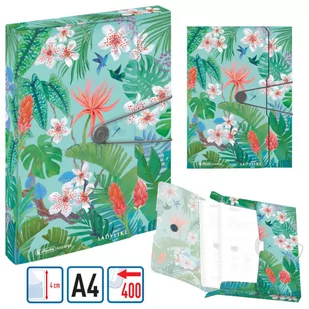 Herlitz Teczka A4 PP z gumką Ladylike Jungle 4cm - Teczki i skoroszyty - miniaturka - grafika 1
