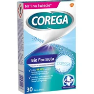 Higiena protez i aparatów ortodontycznych - Tabletki do czyszczenia protez COREGA Bio Formuła (30 szt.) - miniaturka - grafika 1