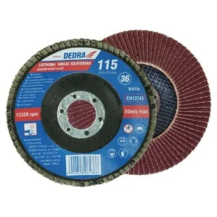 Dedra Tarcza do szlifowania F21036 125 x 22.2 gradacja 36 listkowa - Tarcze do pił - miniaturka - grafika 1