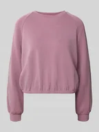 Bluzy damskie - Bluza z paskami w kontrastowym kolorze - miniaturka - grafika 1