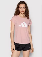 Koszulki sportowe damskie - adidas T-Shirt 3-Stripes HB6281 Różowy Regular Fit - miniaturka - grafika 1