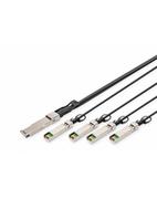 Kable komputerowe i do monitorów - DIGITUS  KABEL DO BEZPOŚREDNIEGO POŁĄCZENIA 40G QSFP+ DO 4XSFP+ 5M  () - miniaturka - grafika 1