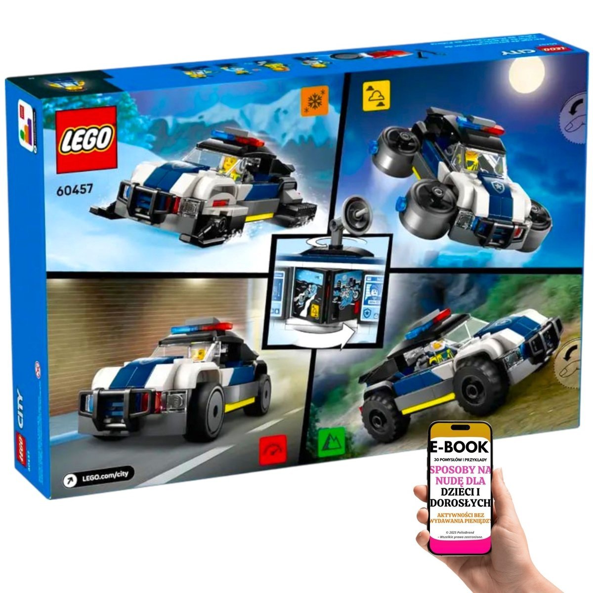 LEGO® City Warsztat policyjny, tuning pojazdów i akcje specjalne w jednym zestawie (60457) PREZENT ŚWIĄTECZNY DLA DZIECKA + EBOOK-3
